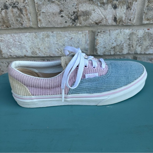 Vans Pink and Blue Corduroy Sneakers - Picture 2 of 9